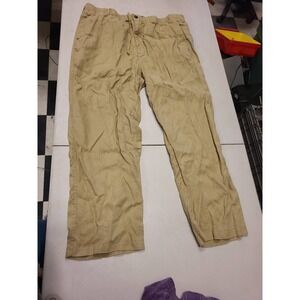 28 Palms‎ Mens Pants XXL 30 Waist Tan Casual Trousers Drawstring Lightweight